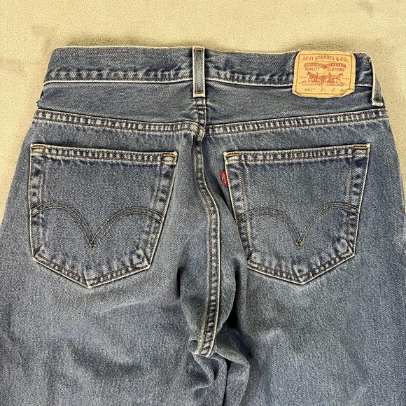 Levis 569 Jeans Boys 16 Husky Blue Denim Loose Straight 34x28 Zip Fly 5-Pocket - Picture 14 of 14